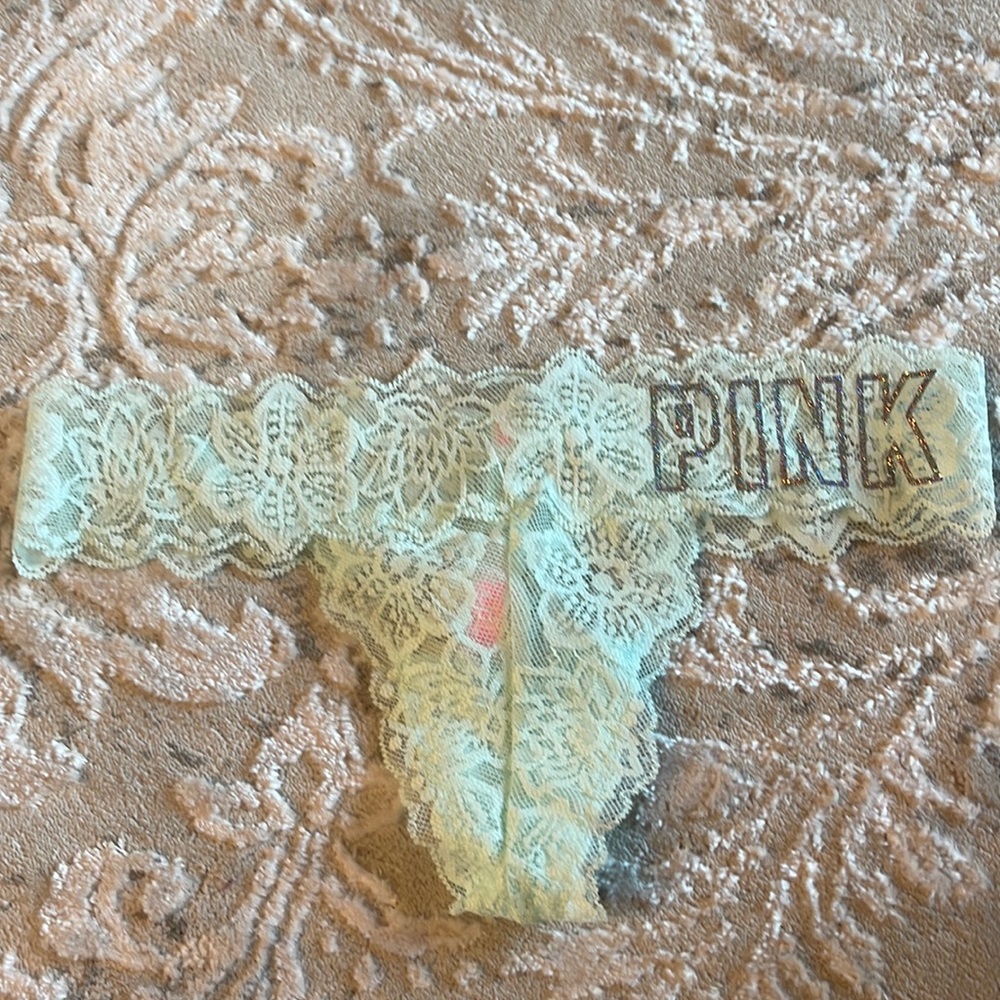Pink Victoria’s Secret thong
